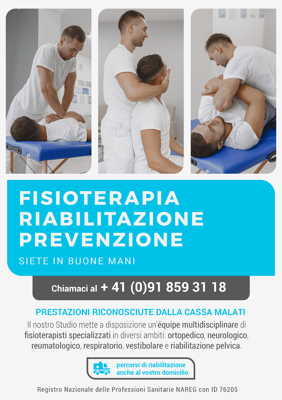 Fisioterapista a domicilio - Bellinzona